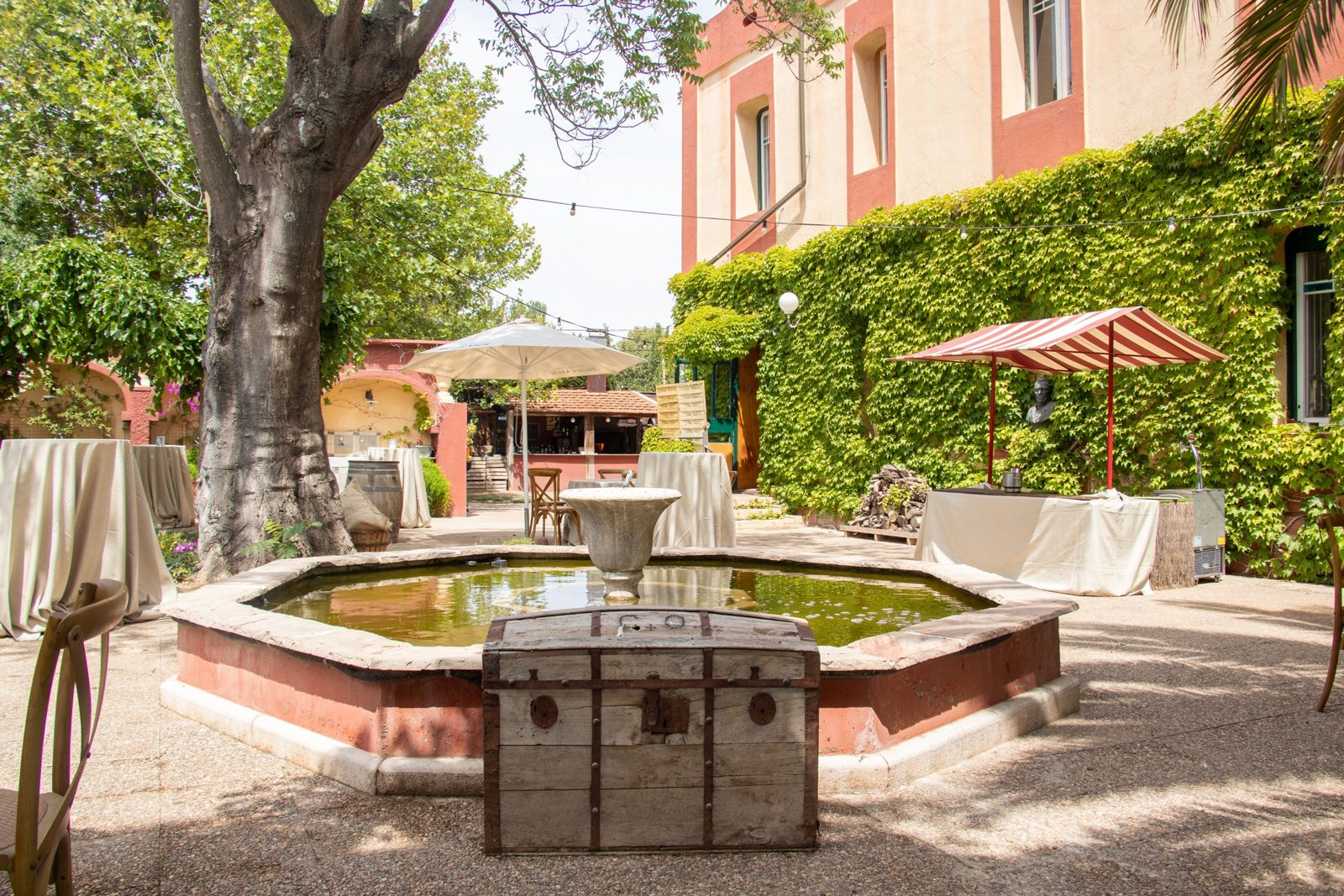 La fuente bajo la arboleda